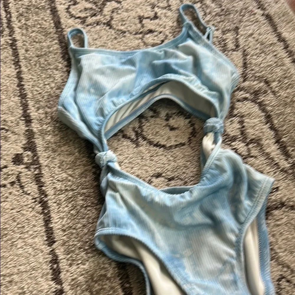 Bundle/Art class Kids One Piece Swimsuit Set - Mint, Coral, and Blue
